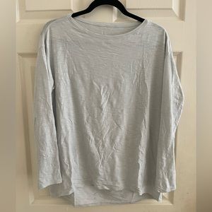 NWOT Lululemon Back in Action Long Sleeve in Ocean Air